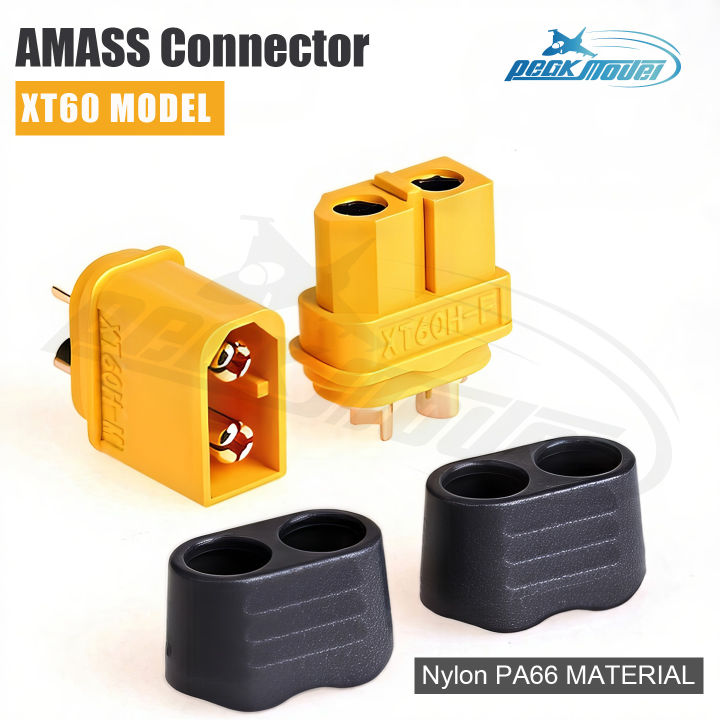 Amass XT60H+ Connector – Genuine XT60+ Upgrade with T-Plug Interface ...