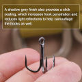 9KM 25Pcs Fishing Treble Hooks Triple Hooks Replacement Fishing Hooks High Carbon Steel for Freshwater Saltwater.