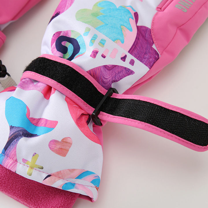 HONEYKING%20Kids%20Winter%20Ski%20Gloves%20Waterproof%20Warm%20Padded%20Mitten%20For%20Girls%20Boys%20Outdoor%20Skiing%20Cycling%20Windproof%20Snowboard%20Gloves%20-%20Image%204