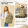 Nylon backpack Fashion Women Backpacks Waterproof Multi-Pocket School Backpack for Student Teenagers Girls Kawaii Laptop Bag New. 