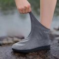 1 Pair Latex Waterproof Shoe Covers Anti-Slip Reusable for Outdoor Travel Rainy Day Unisex Overshoes Foot Protectors. 