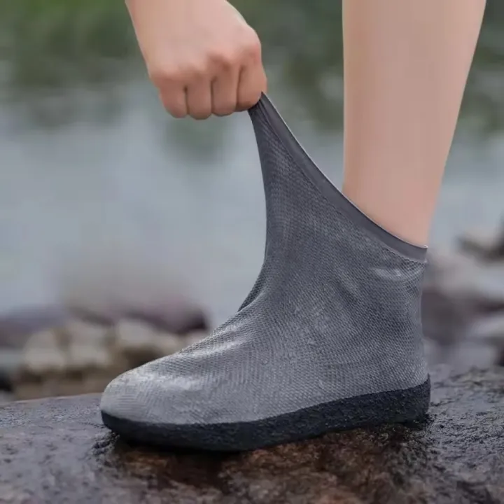 1%20Pair%20Latex%20Waterproof%20Shoe%20Covers%20Anti-Slip%20Reusable%20for%20Outdoor%20Travel%20Rainy%20Day%20Unisex%20Overshoes%20Foot%20Protectors%20-%20Image%204