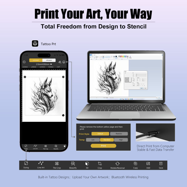 XNET%20G2%20Bluetooth%20Tattoo%20Stencil%20Printer%20Wireless%20Tattoo%20Transfer%20Machine%20with%2010pcs%20Free%20Transfer%20Paper%20for%20Artists%20&%20Beginners%20-%20Image%202