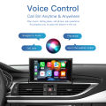 CARABC Wireless CarPlay Module for Audi A6 A7 2012-2018 Android Auto Interface Bluetooth Audio Rear Camera CarPlay.
