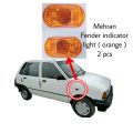 Mehran Fender indicator light ( 2 ) pieces fender light for Suzuki Mehran ( orange) colour. 