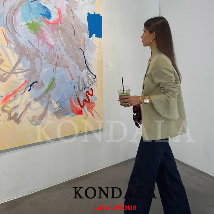 KONDALA%20Vintage%20Office%20Lady%20Satin%20Blazer%20Green%20Solid%20Turtleneck%20Loose%20Blazer%20Fashion%202026%20Spring%20Summer%20Holiday%20Female%20Blazer%20-%20Image%203