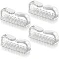 4pcs/Set Nail Art Tools Kit With Large Nail Polish Brush, Dust Brush, Cleaning Brush And Cuticle Pusher. 