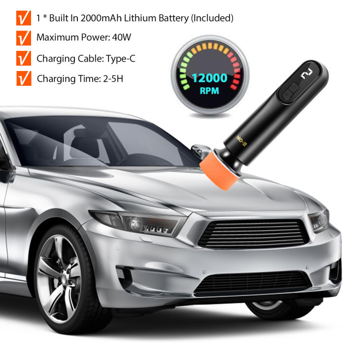 40W%20Mini%20Cordless%20Car%20Polishing%20Machine%20with%203%20Speeds%2012000rpm%20Portable%20Electric%20Scratch%20Repair%20Tool%20USB%20Rechargeable%20Polisher%20-%20Image%202