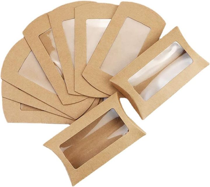 10/30/50pcs%20kraft%20paper%20pillow%20box%20with%20transparent%20window,%20candy%20packaging%20box,%20snack%20box%20for%20birthday%20wedding%20party%20-%20Image%203