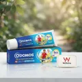 Odomos Blue Naturals Mosquito Repellent Cream 100gm India With Vitamin E And Almond Oil Non Sticky Formula.
