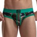 Man's Underwear Briefs Underpants Nylon Low-rise Mesh Breathable Camouflage Men's Briefs Swimwear Shorts. 