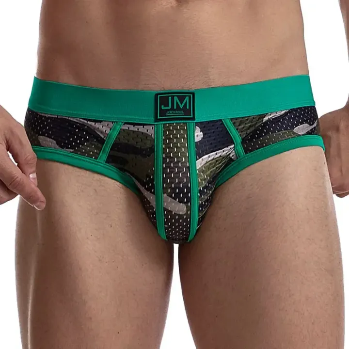 Man's%20Underwear%20Briefs%20Underpants%20Nylon%20Low-rise%20Mesh%20Breathable%20Camouflage%20Men's%20Briefs%20Swimwear%20Shorts%20-%20Image%204