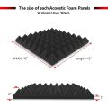 1PC Soundproofing Foam High-density Flame-retardant Pyramid Noise Sound-Absorbing Acoustic Foams Sound Treatment Panel. 