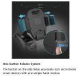 Beikell Adjustable Car mobile Holder Mount Cradle for Car with One Button Release and Strong Sticky Gel Pad-Red. 