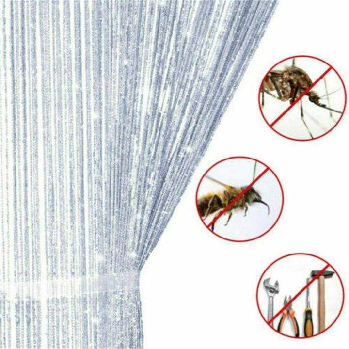 2M*1M%20String%20Curtain%20Panels%20Door%20Fly%20Screen%20Hanging%20Beaded%20Curtains%20Room%20Divider%20Net%20-%20Image%202