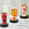Everlasting LED Rose in Glass Dome – Romantic Gift for Valentine’s Day, Anniversary, Eid,Christmas & Home Decor. 