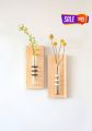 2 Pcs Wooden Test Tube Hanging Flower Vase For Home And Office Decoration.