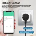 TNCE Tuya Wifi Plug 20A Smart Socket EU Power Monitor Remote Control switch Smart Life APP Works with Alexa Googl Home Alice. 