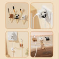 2/3pcs Cute Cartoon Desktop Cable Organizer Managers Self-Adhesive Winder Wire Cord Management Earphone Data Cable Clips Holder. 