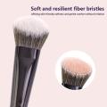 1Pc Soft Bristles Sloped Blush Brush Cheeks Makeup Brush Portable Powder Blush Face Contour Makeup Cosmetic Tool For Women Girls. 