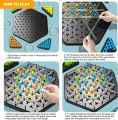 Chain Triangle Chess Game Triggle Rubber Band Game Educational Interactive Game Battle Set For Family Party Gift. 