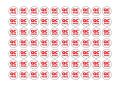 Sticker, waterproof sticker, box, paper (70 QC pass labels, 1 A4 sheet [code B-001]. 