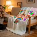 Throw High-Density Short Plush Blanket For Sofa Nap Air-Conditioned Room Soft Skin-Friendly C-CoComelonS Party Art. 