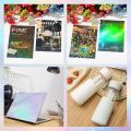 20 Sheets A4 Clear Holographic Cold Lamination Film Mixed Styles Waterproof Self-Adhesive Vinyl Sticker Paper 8.3x11.7 Inch. 