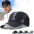 Summer Outdoor Sports Quick Drying Hat Thin Breathable Mesh Anti-UV Shade Letter Printed Sunhat Baseball Traveling Cycling Cap. 