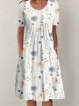 Plus Size Fashion Elegant Women Dress Loose Casual Dress Women Dress New Temperament.