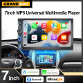 2DIN 7inch Car Multimedia MP5 Player Wired CarPlay Android Auto Mirrorlink Touch Screen AUX Bluetooth Stereo USB Fast Charging. 