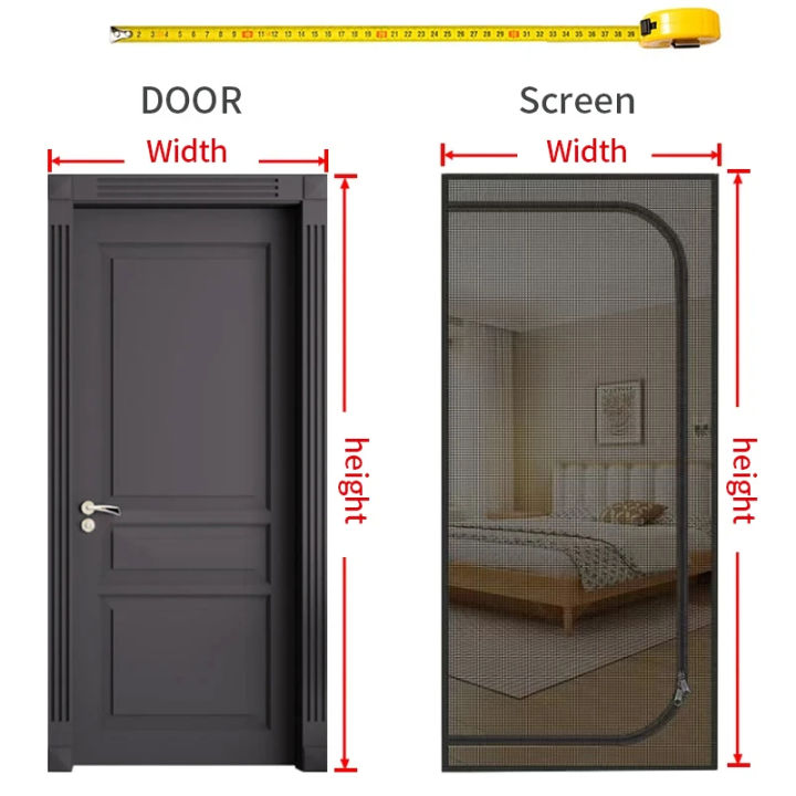 Zipper%20Screen%20Door%20Net%20U-Shaped%20Thicken%20Anti-mosquito%20Keeping%20Cats%20Dogs%20Running%20Out%20Resistant%20Mesh%20for%20Home%20Bedroom%20Living%20Room%20-%20Image%205
