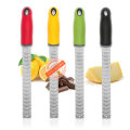 Citrus Lemon Zester & Cheese Grater-Parmesan Cheese, Lemon, Ginger, Garlic, Nutmeg, Chocolate, Vegetables, Fruits, kitchen tools. 