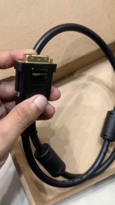 Amazon Basics DVI to DVI Monitor Adapter Cable - 3 Ft (0.9 Meters), Black