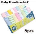China 8Pcs Baby  Handkerchief Rumal Soft Cotton. 