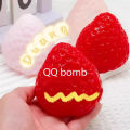 Hot Small and Big Simulation Strawberry Decompression Fidgets Toy Squishy Toy Squeeze Soft Feeling Fruit Toy Creative . 