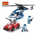 Police block helicopter and Car Cogo lego set 229 PCs -Action-Packed Fun!. 