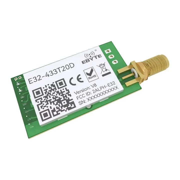 5P LoRa 433MHz Wireless Rf Module Iot Transceiver CDSENET E32-433T20D ...