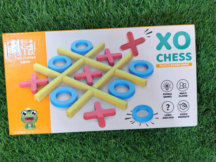 XO Chess Puzzle Board Game |Plastic Tic-Tac-Toe Game for Kids & Family ...
