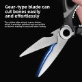 Stainless Steel Multipurpose Kitchen Scissor Tool for Meat Vegetables Barbeque Chicken Kitchen Supplies with Safety Sheath.