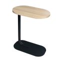 Small Oval Sofa Side Table,C-Shaped End Table,Slide Under Sofa Table,Couch End Tables for Living Room Bedroom , Coffee Table, Laptop Table. 