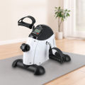 Mini Exercise Bike Portable Pedal Exerciser Gym Fitness Leg Arm Training Adjustable Resistance with LCD Display for Women and Men.