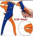 Self Adjusting Insulation Wire Stripper - Automatic Stripping Tool - Built in Wire Cutter, Pressure Adjustable, Length Stop - 0.25-2.5mm². 