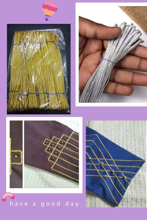 10 gaz Charma Dori for Cloths, Peeko and Crafts, charma dori for dress | charma dori for trouser | charma dori for shirt | charma dori  for peeko border