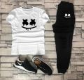 marshmallow printed track suit for mens/ summer tracksuit/ sports and outdoors. 