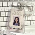 Acrylic  Photo Card Holder Anti-lost Keychain 3 Inch INS White Idol Protective Case Bag Bus Cards Sleeves Supplis. 