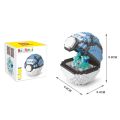 New 20 Styles Pokémon Poke Ball Blocks Small Particles Mini Building Assembled Educational Toys.
