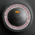 Car Engine Start Stop Decoration Ring, Bling Car Interior Accessories for Women, Push to Start Button Cover/Sticker, Key Ignitio.