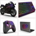 Premium Gloss Holographic Chrome Purple Vinyl Wrap Roll Self Adhesive Decal Automotive Car Wrapping Film. 