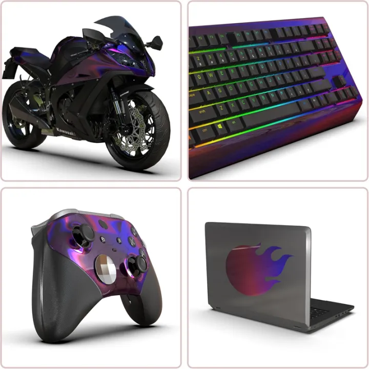 Premium%20Gloss%20Holographic%20Chrome%20Purple%20Vinyl%20Wrap%20Roll%20Self%20Adhesive%20Decal%20Automotive%20Car%20Wrapping%20Film%20-%20Image%206
